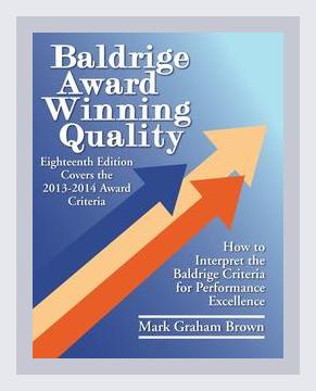 Summary of Baldrige Award Winning Quality by Mark Graham Brown (2013)